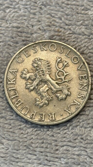Stříbrná mince Československo – 10 Kčs 1955 (10. výročí osvo - 2