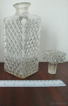 Karafa, křišťál, nová, dekorace - 2