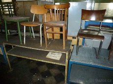 skříň, stůl, regál, židle, křesla -  retro z fabriky - 2