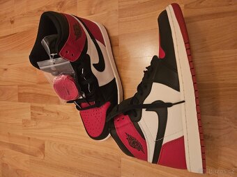 Air Jordan 1 Bred Toes - 100% replika, EU 46 - 2