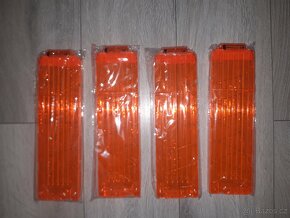 Nerf - nový zásobník na 18 nábojů průhledný oranž. - 2