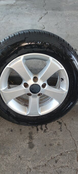 Alu disky 6,5x15 ET50 + pneu 195/65 R15 - 2