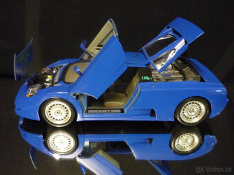 Bugatti EB110 tmavě modré Bburago 1/18 - 2