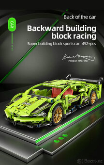 NOVÁ stavebnice závodní auto 452 dílků - 2