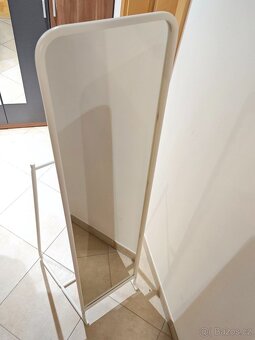 KNAPPER Stojací zrcadlo, bílá, 48x160 cm - 2