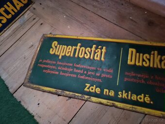 STARÁ PLECHOVÁ CEDULE - 2