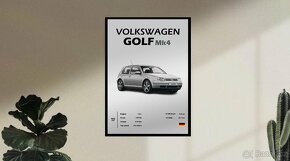 Obraz Volkswagen golf mk4 - 2