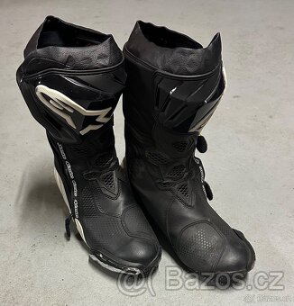 Boty na motorku Alpinestars Supertech R 2024 černo-bílé - 2