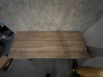 Psací stůl 48×120 barva světlého dubu/černá - 2