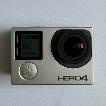 GoPro Hero 4 + 2. obrazovka + 2. baterie + nabíječka a kabel - 2