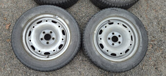 Plechové disky Škoda 5x100 5x14 ET35 165/70r14 Sava S3 zimní - 2