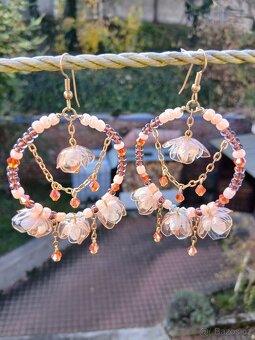 Náušnice kruhové bižuterie - 2