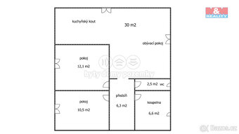 Pronájem bytu 3+kk, 68 m² + parkovací stání, Tehovec - 2