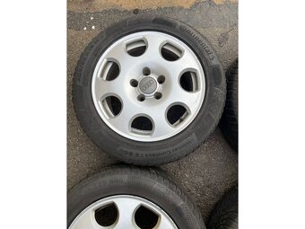 ALU disky VW Audi 5x112 R16 se zimními pneu 205/55 R16 - 2