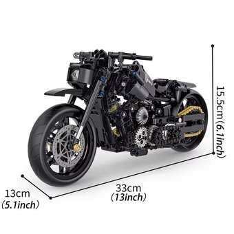 Stavebnice motocyklu Harley, kompatibilní s LEGO - 2