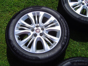 4X LETNÍ HLINÍKOVÁ KOLA FIAT TIPO 205/55 R16..TOP - 2
