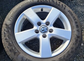 Orig. letní Alu VW Golf, Touran, Caddy, 205/55R16, 7mm - 2