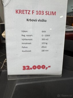 Prodám novou krbovou vložku Kretz - 2