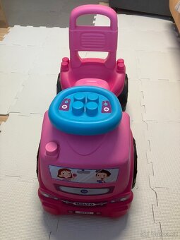 Odrážedlo Molto – Nákladní automobil, růžová - 2