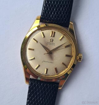 Zlaté náramkové hodinky Omega Seamaster Automatic 18K - 2
