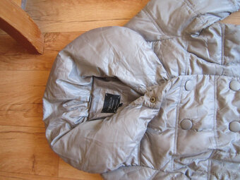 Zimní kabát italský výrobce, vel. L/40, světle šedý - 2