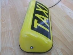 Transparent Taxi velký , magnetický , 12 V - 2