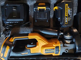 Prodám Aku úhlovou brusku 2x 5ah baterie - 2