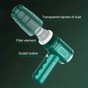 Vysavač do auta / ruční vysavač, bezdrátový, nový - 2