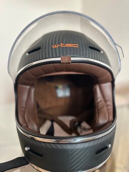 Nová nepoužitá carbon XL retro helma - 2