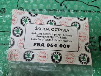 kožená rukojeť ruční brzdy Škoda Octavia I - 2