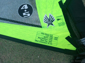 windsurf - plachta EZZY Wave 4.5, stěžeň 370RDM - 2
