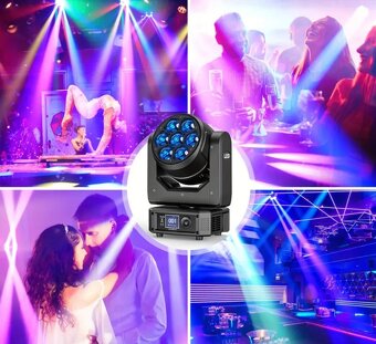 Hlava Bee Eye LED RGBW Wash Zoom Moving Head Stage DMX - 2