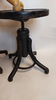 klavírové stoličky THONET 3 kusy - 2