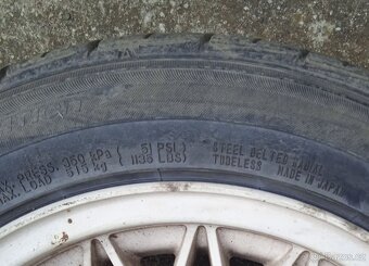 Prodám 4x kolo pneu 195/55 R15 celoroční, dojezdové kolo - 2