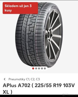 4x Nové zimní  pneu 225/55 r19 - 2
