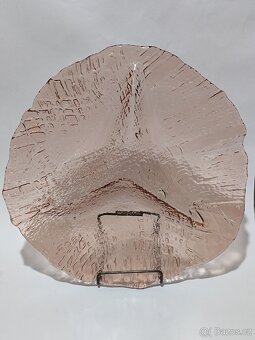 Pavel Pánek, tác, talíř, sklo vzor ,Juta', 30cm, pošta 79.- - 2
