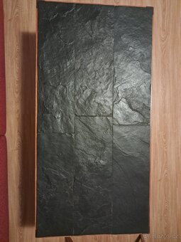 Konferenční stolek mahahon s břidlicí - 2