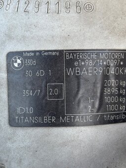 bmw 330D e46 135kw - 2