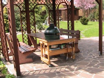 American gril Big Green Egg + stůl - 2