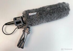 Mikrofony AKG, větrná ochrana, klopák, Tascam - 2