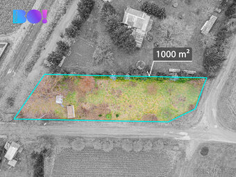 Prodej stavebního pozemku 1000 m2, Trávník, Kroměříž - 2