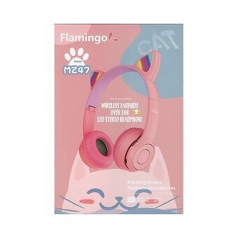 Dětská Bezdr. Bluetooth sluchátka MZ47 light cat - růžové - 2