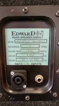 Dva reproboxy Edward 250W, cena za oba - 2