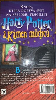 Harry Potter a kámen mudrců, 1. vydání z roku 2000 - 2
