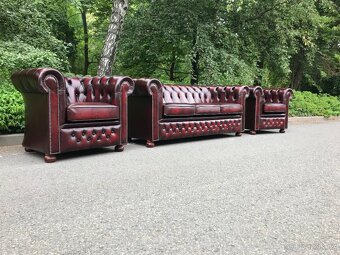 Chesterfield Anglický Originál Nová souprava - 2