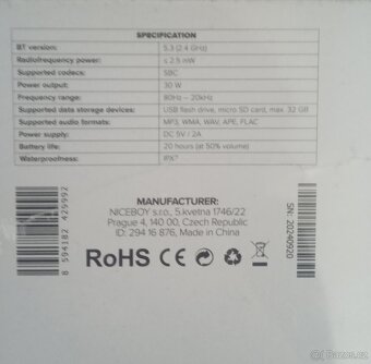 Bluetooth reproduktor niceboy raze polaris - 2
