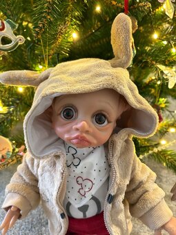 Reborn panenka-vánoční skřítek. - 2