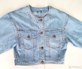 Crop jeans bunda vel M oversize Vintage style - 2