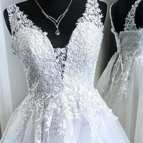 XL-2XL Svatební šaty CHARM WHITE - 2