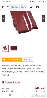 Stresni taska/krytina Roben Monza - 2